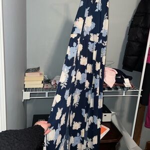 Candie's Navy Floral Maxi Dress